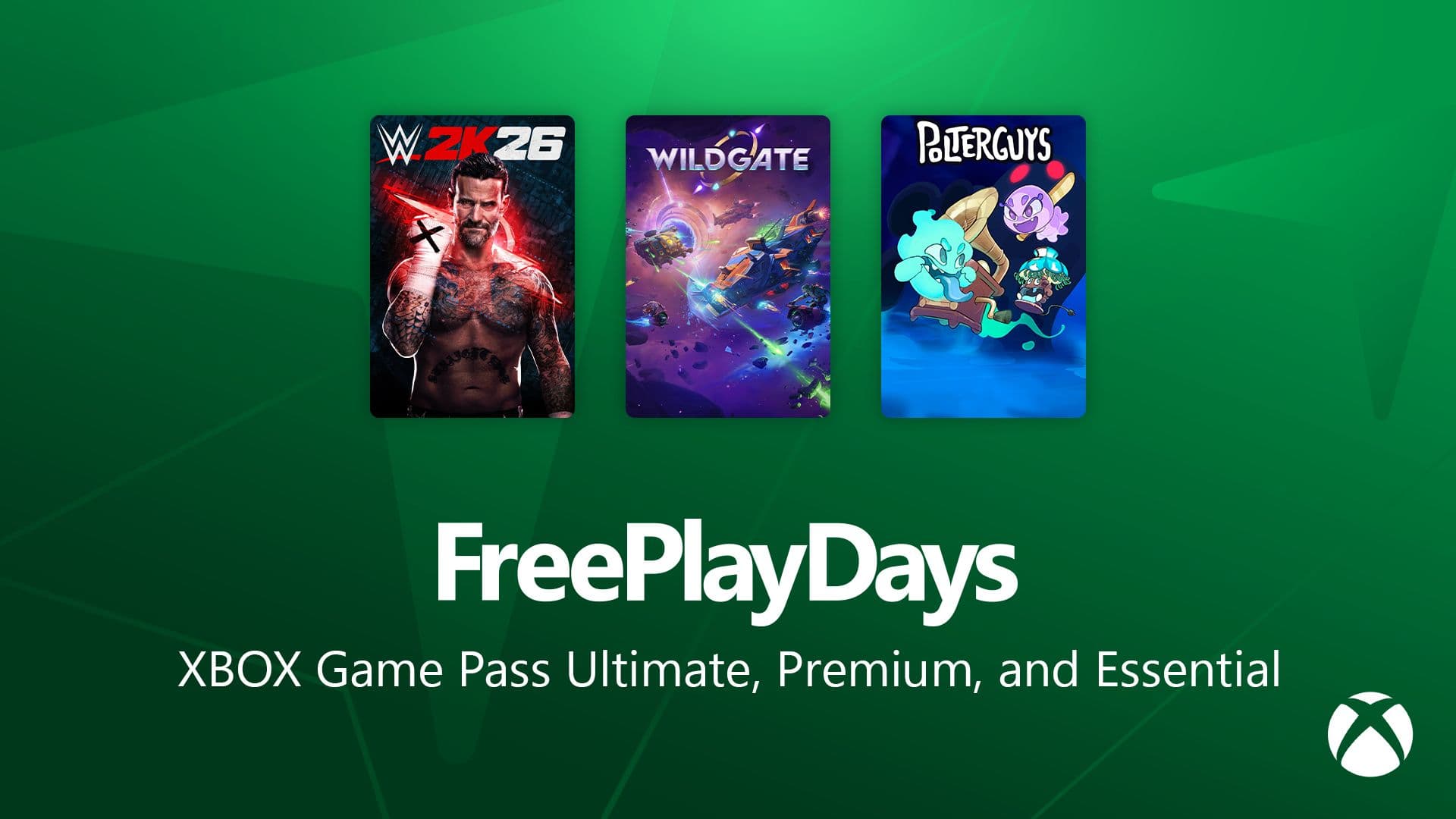 Xbox Wire lists WWE 2K26, Polterguys and Wildgate for Free Play Days