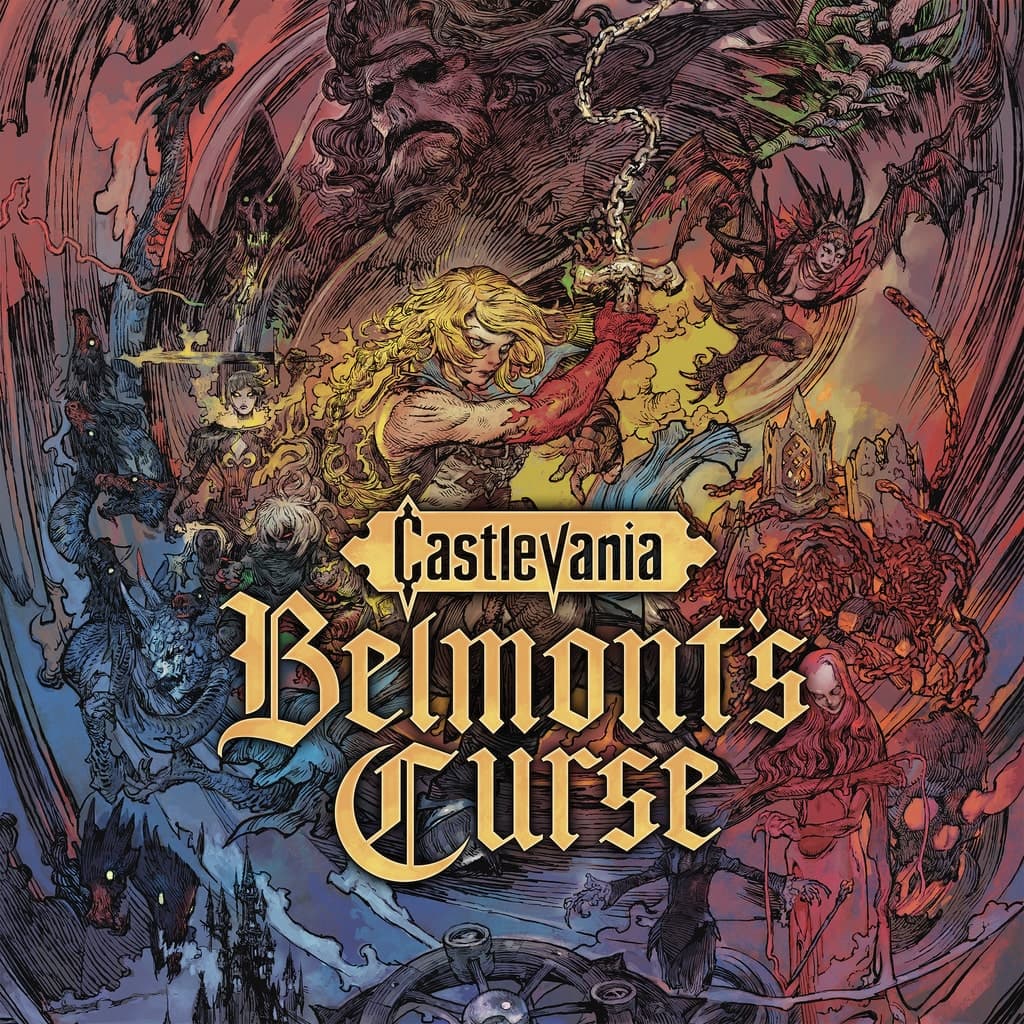 Rose Belmont wields the Vampire Killer in official Castlevania: Belmont's Curse artwork.